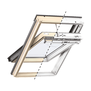 Střešní okno VELUX – kyvné okno otevírané motorem